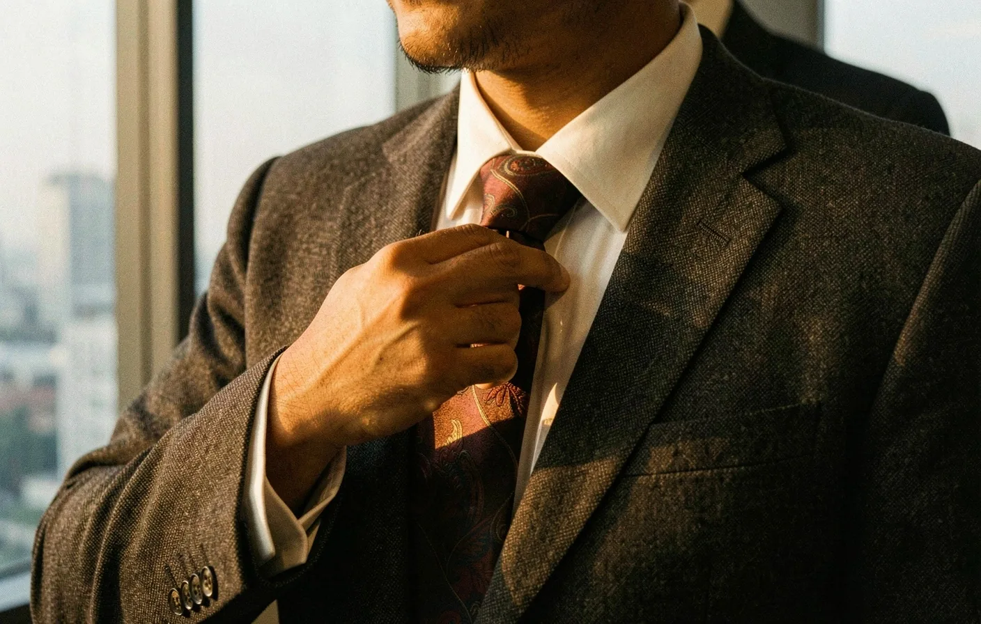 Detail of professional attire